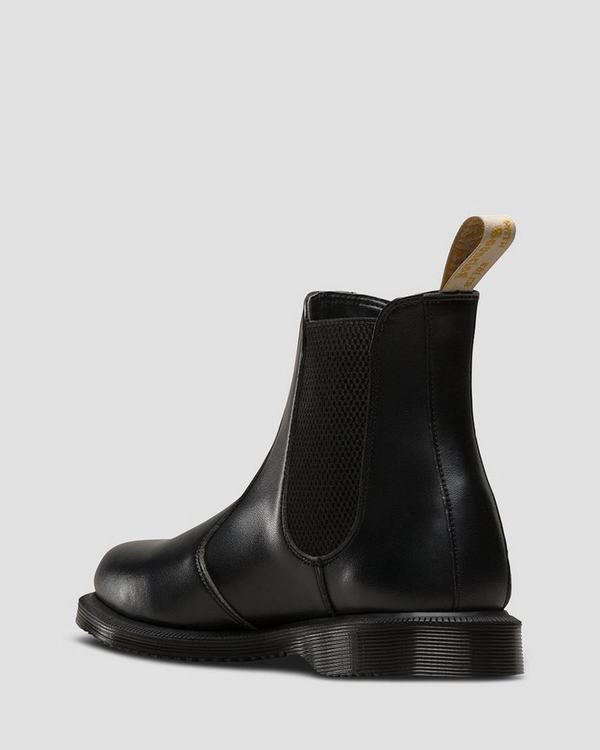 Dr Martens Dámské Chelsea Boty Vegan Flora Černé, CZ-419530